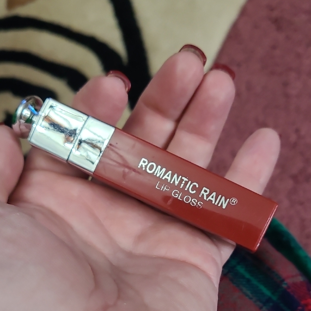 Lip Gloss — Deep Brick Red Shine